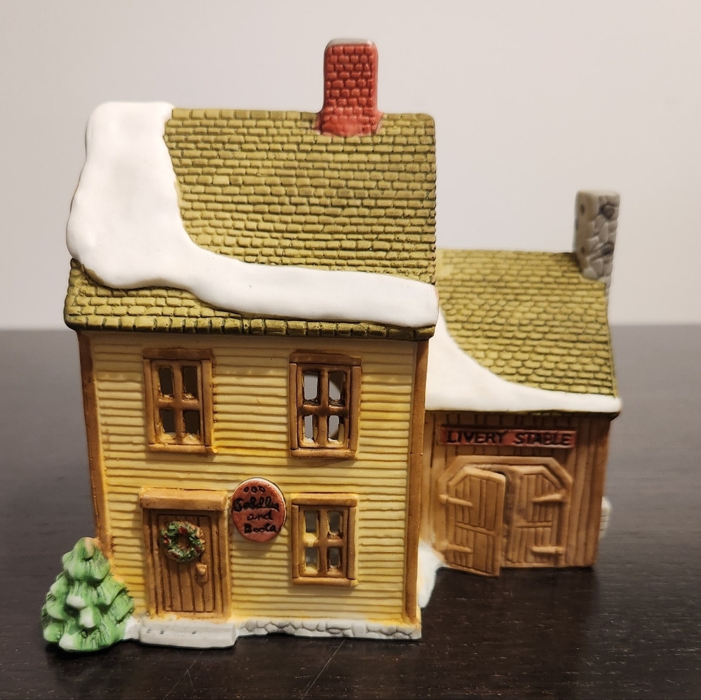 Dept 56 New England Village Series Stable Boot Shop